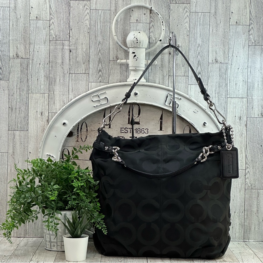 COACH - Brooke Large Black Signature Shoulder - Hand Bag 14146